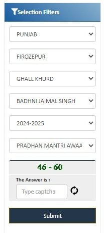 PM Awas Yojana Punjab