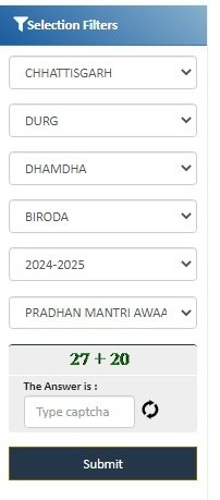 प्रधानमंत्री आवास योजना छत्तीसगढ़ लिस्ट 